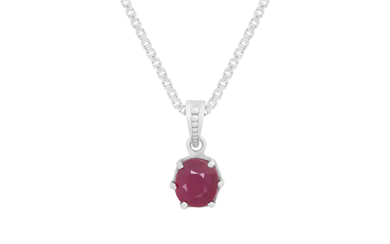 Glass Filled Ruby Pendant - 6.16 Carats