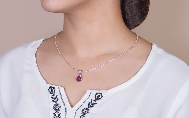 Glass Filled Ruby Pendant - 6.16 Carats