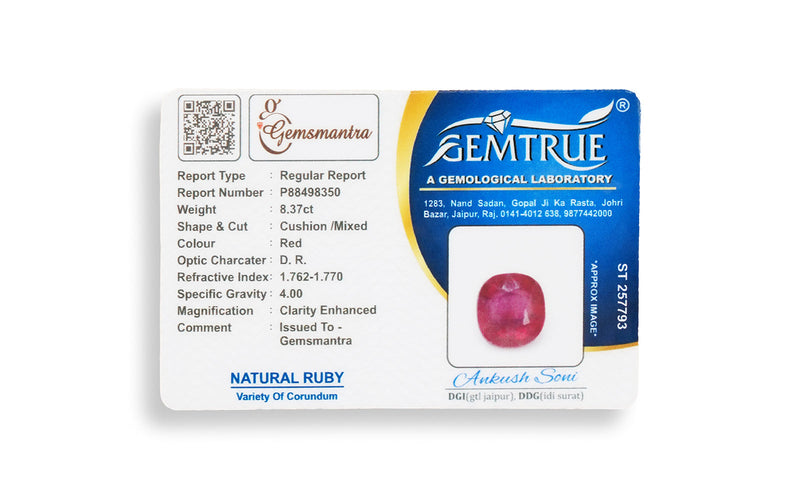 Glass Filled Ruby Pendant - 8.37 Carats