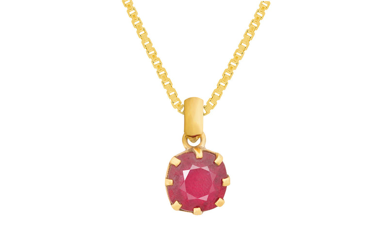 Glass Filled Ruby Pendant - 8.37 Carats