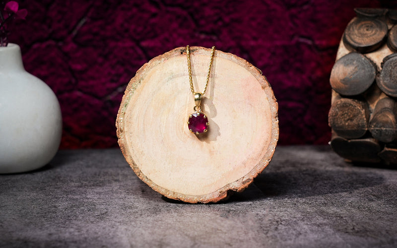 Glass Filled Ruby Pendant - 8.37 Carats