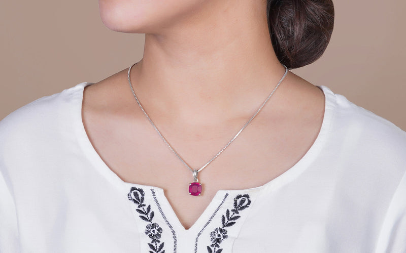 Glass Filled Ruby Pendant - 8.47 Carats