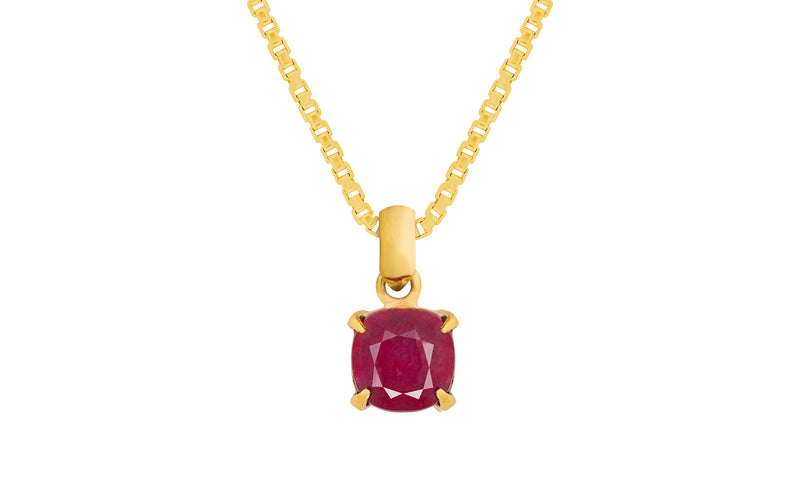 Glass Filled Ruby Pendant - 6.29 Carats