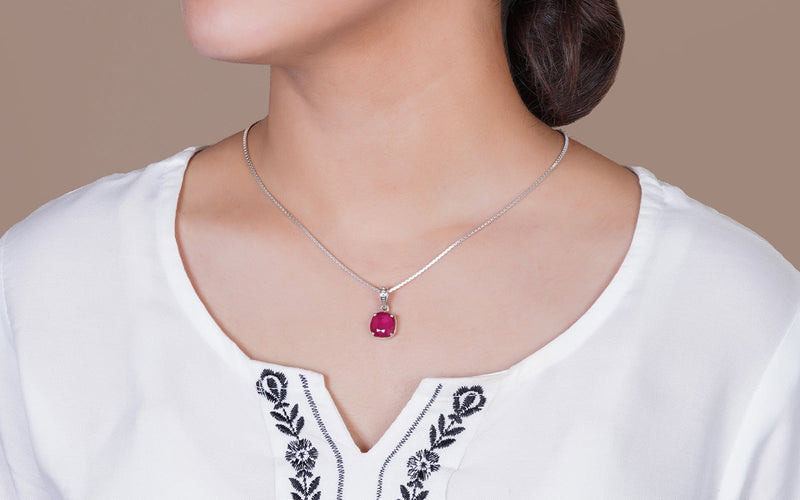 Glass Filled Ruby Pendant - 6.24 Carats