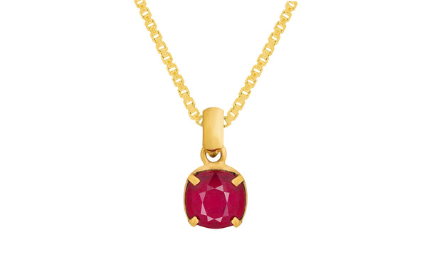 Glass Filled Ruby Pendant - 6.06 Carats