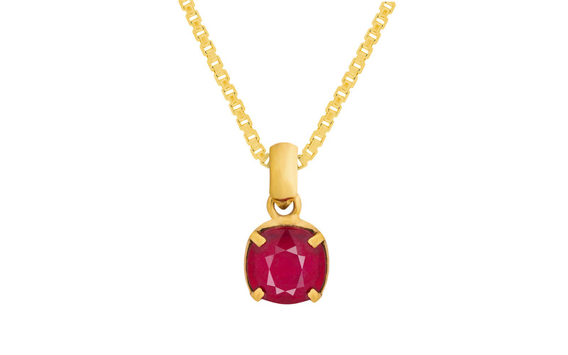 Glass Filled Ruby Pendant - 6.06 Carats