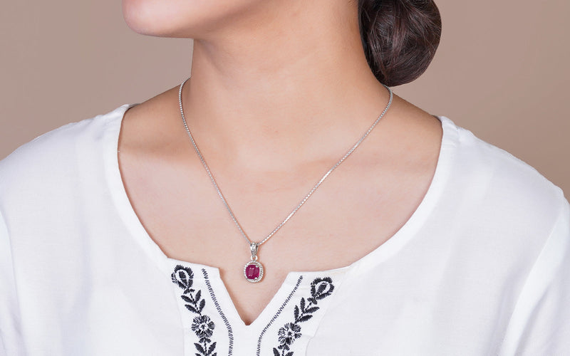 Glass Filled Ruby Pendant - 5.21 Carats