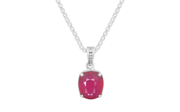Glass Filled Ruby Pendant - 9.1 Carats