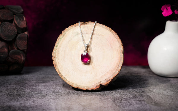Glass Filled Ruby Pendant - 9.1 Carats
