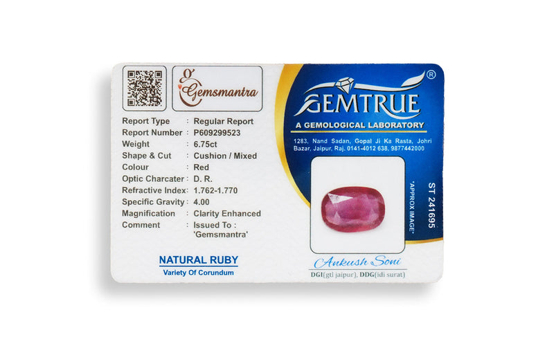 Glass Filled Ruby Pendant - 6.75 Carats