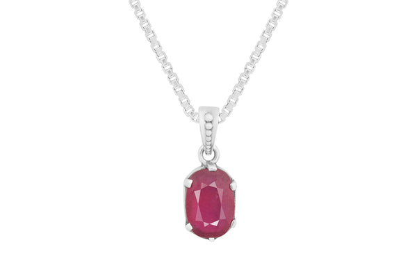Glass Filled Ruby Pendant - 6.75 Carats