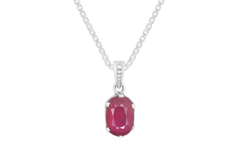 Glass Filled Ruby Pendant - 6.75 Carats