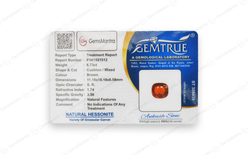 Hessonite - 6.73 Carats