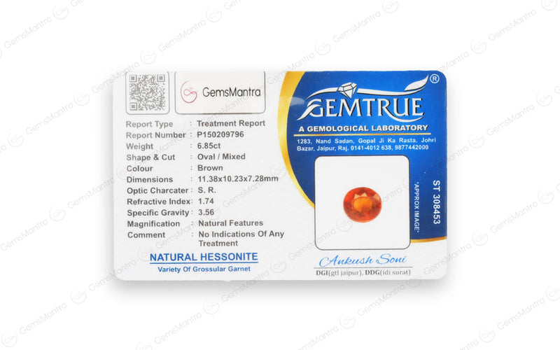 Hessonite - 6.85 Carats