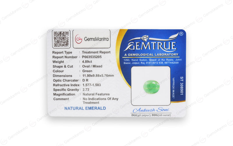 Emerald - 4.89 Carats
