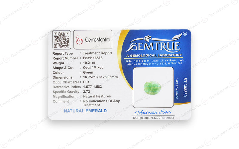 Emerald - 10.21 Carats