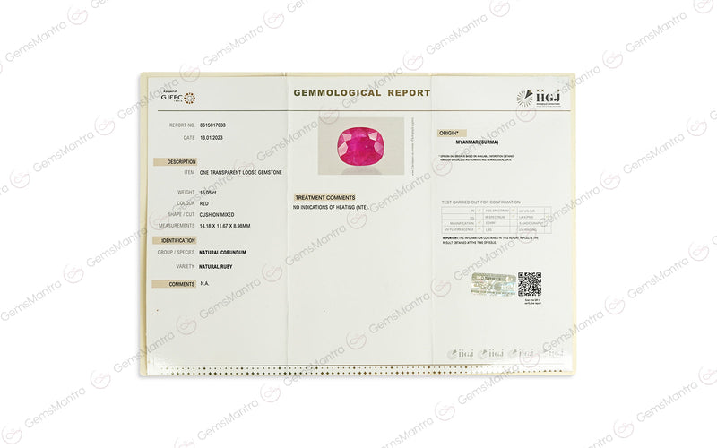 Ruby - 15.05 Carats