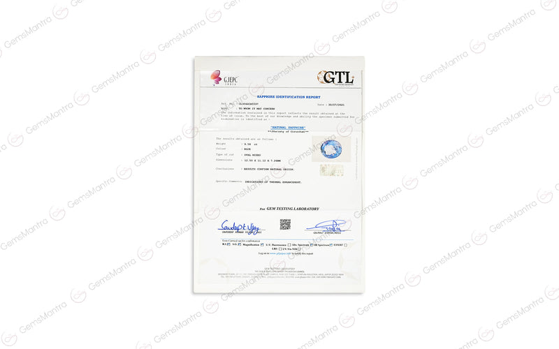 Blue Sapphire - 9.58 Carats