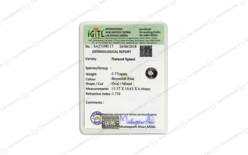 Pink Spinel - 5.77 Carats