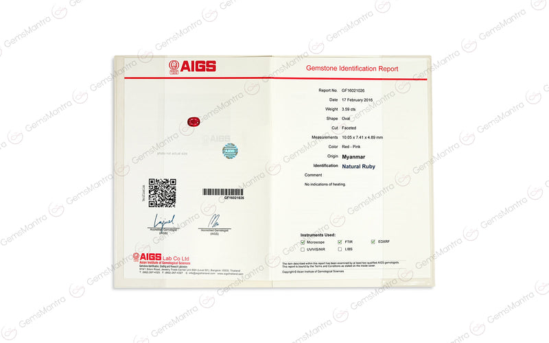 Ruby - 3.59 Carats