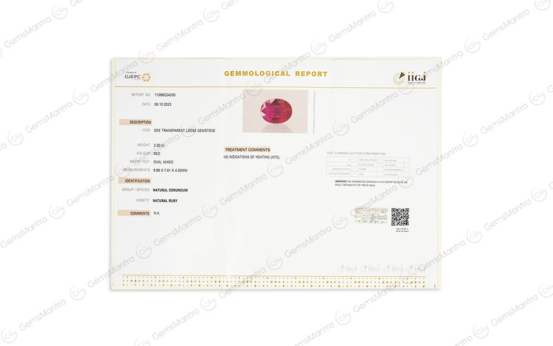 Ruby - 3.2 Carats