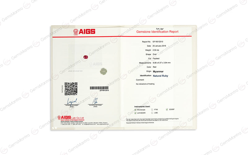 Ruby - 2.02 Carats