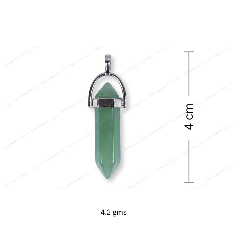 Green Aventurine Double Terminated Pencil Pendant