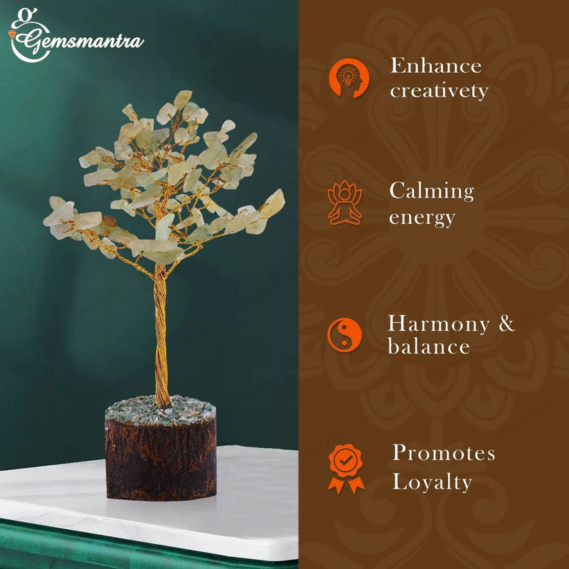 Large Green aventurine Crystal Tree