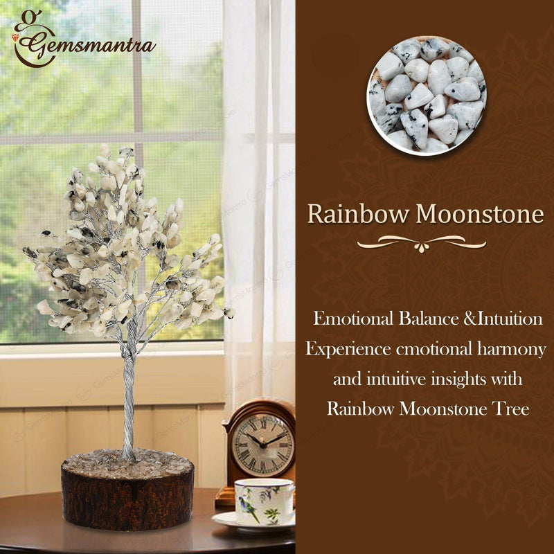 Large Rainbow Moonstone Crystal Tree