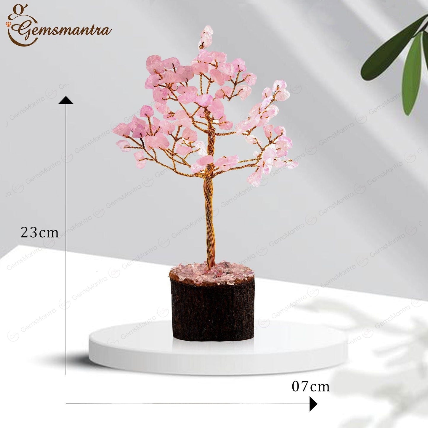 Large Rose-quartz Crystal Tree