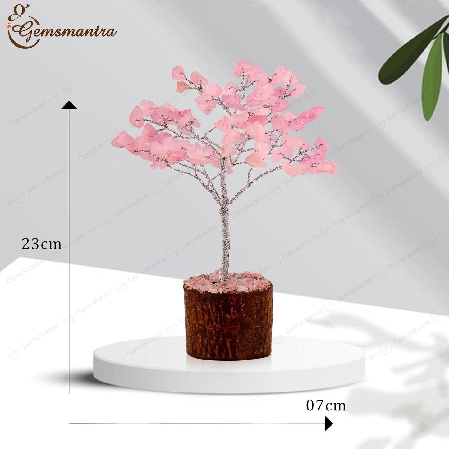 Large Rose-quartz Crystal Tree