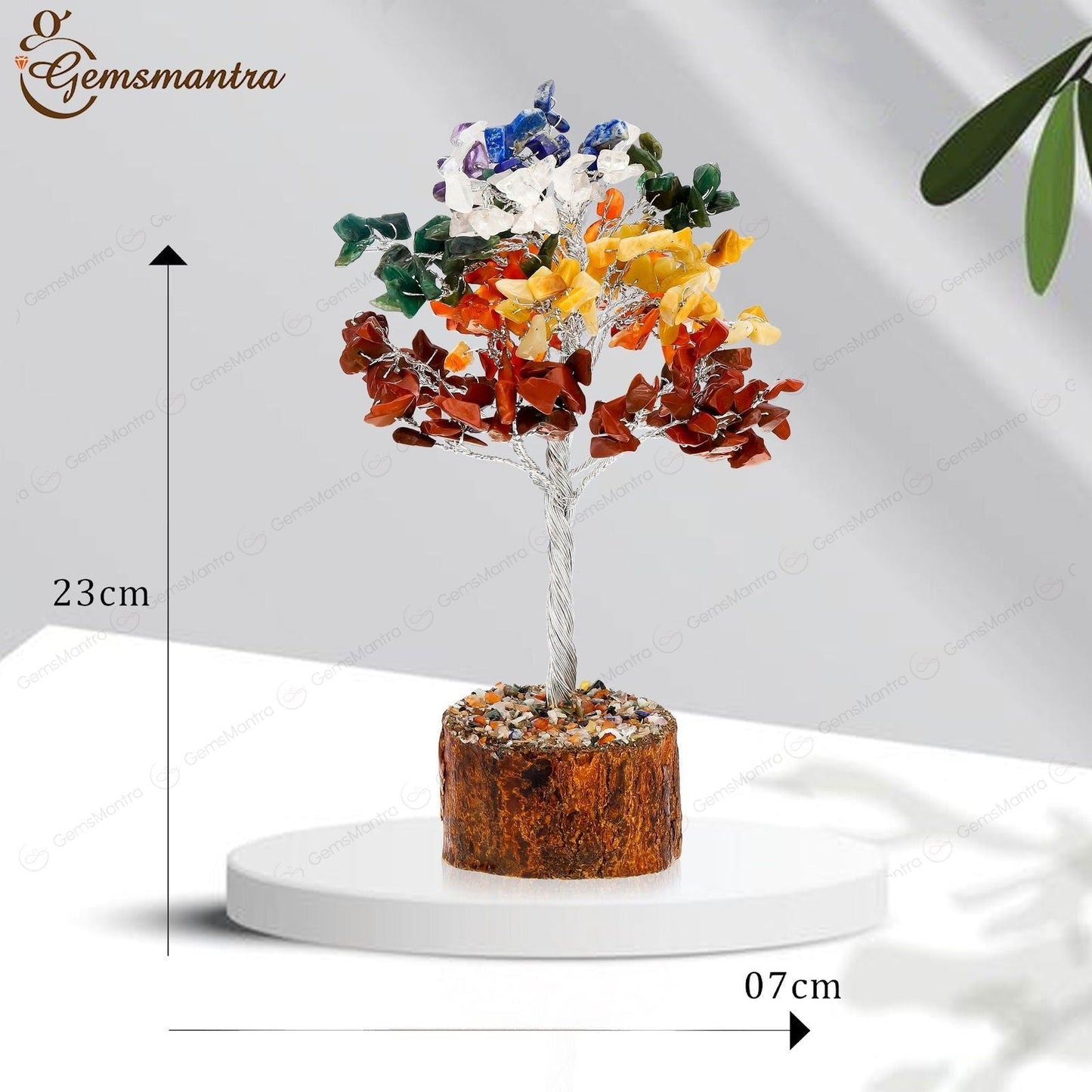 Large Seven Chakra Crystal Tree