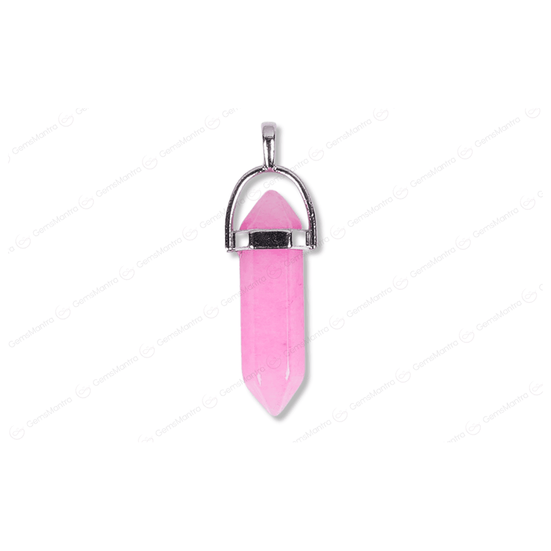 Pink Onyx Double Terminated Pencil Pendant