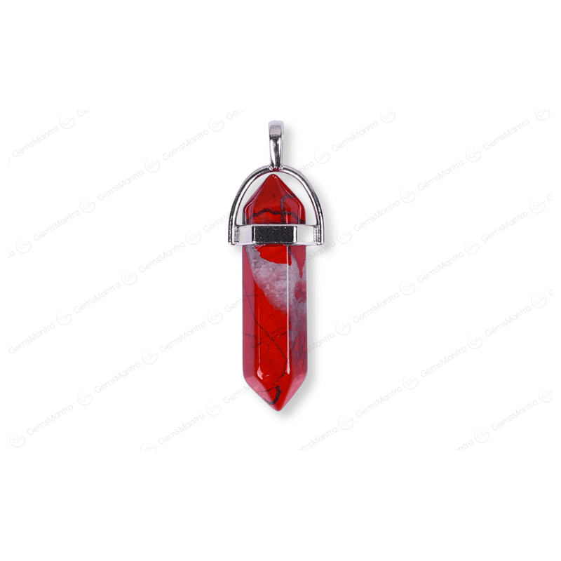 Red Jasper Double Terminated Pencil Pendant