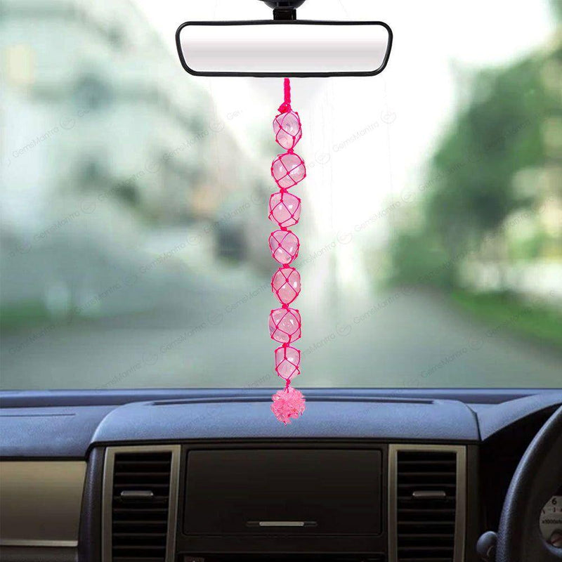 Rose Quartz Tumbled Hanging