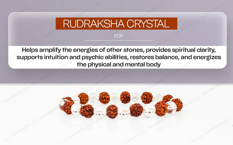 Rudraksha Crystal Bracelet