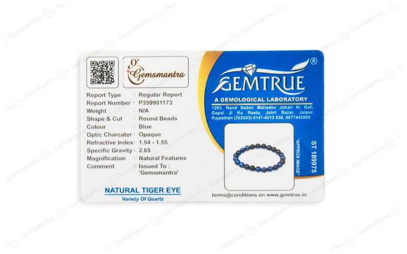 Blue Tiger Eye Bracelet