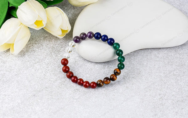 7 Chakra Jasper Bracelet