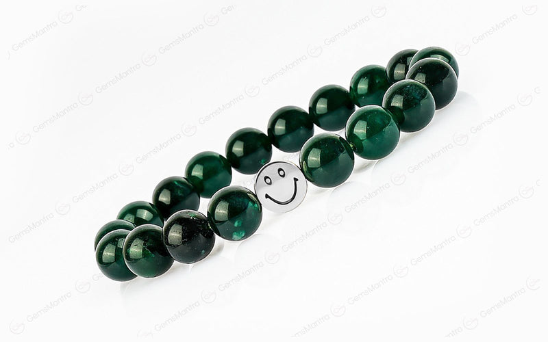 Smile Bracelet Green Jade