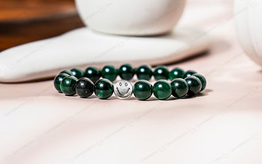 Smile Bracelet Green Jade