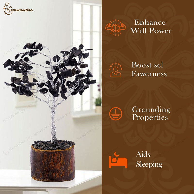 Small Black Agate Crystal Tree