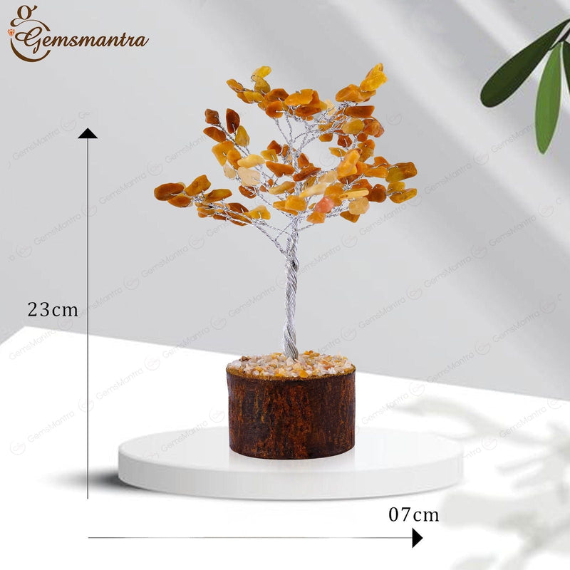 Small Golden Quartz Crystal Tree