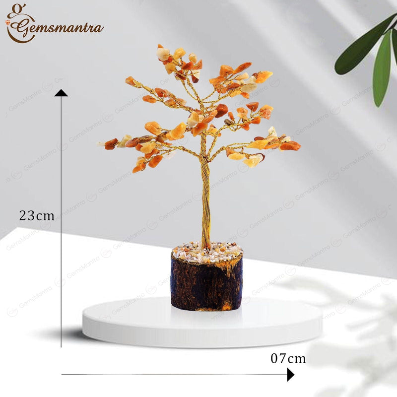 Small Golden Quartz Crystal Tree