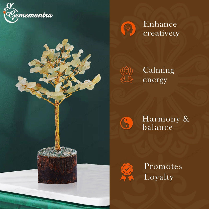 Small Green aventurine Crystal Tree
