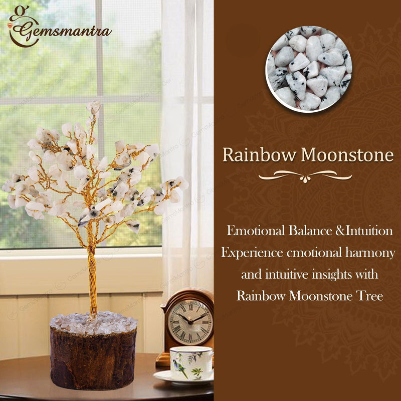 Small Rainbow Moonstone Crystal Tree