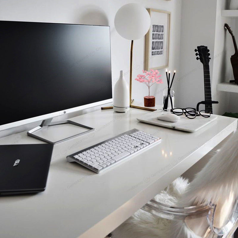 Small Rose-quartz Crystal Tree