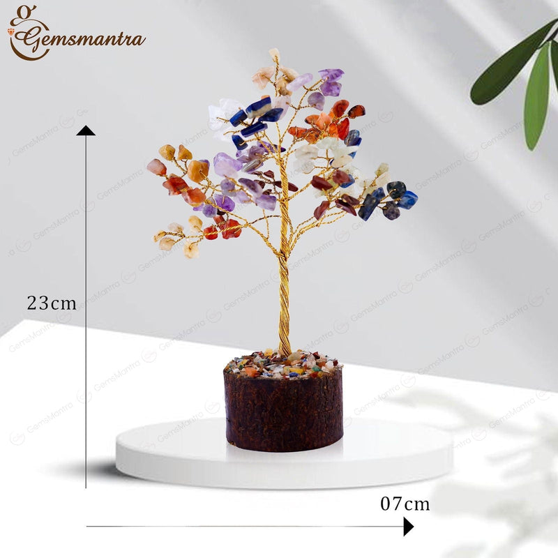 Small Seven Chakra Crystal Tree