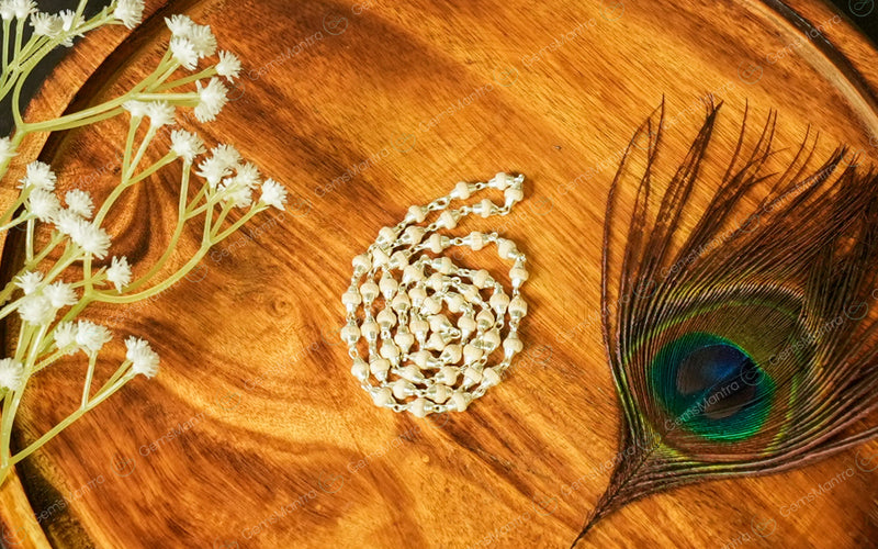 Silver Tulsi Mala