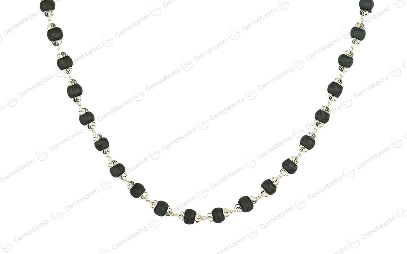 Tulsi Mala Silver Ultra Wide