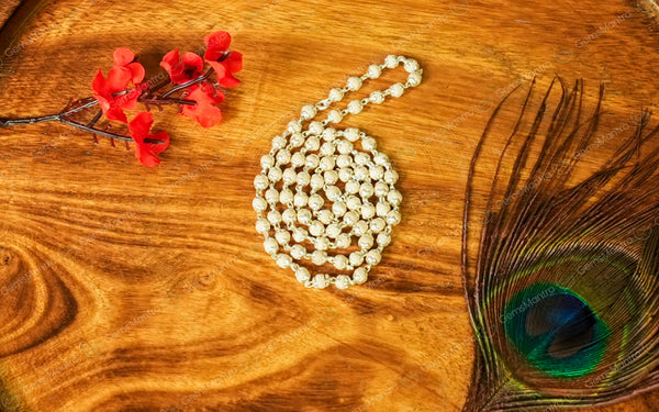 Tulsi Mala Silver Ultra Wide